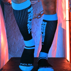 Breedwell Chaussettes hautes Eternity Noir-Turquoise